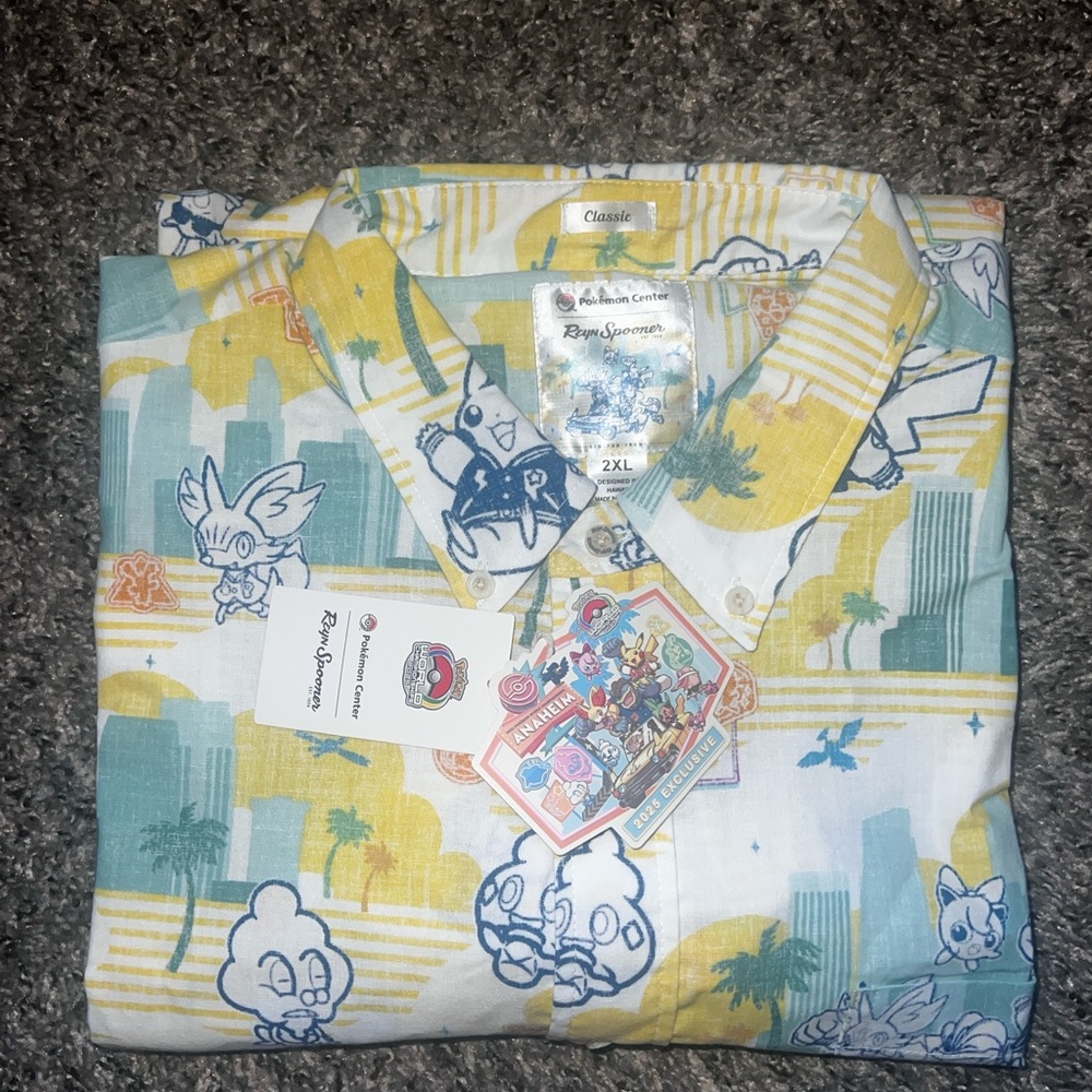 Pokémon World Championships 2025 Reyn Spooner Aloha Shirt 2XL (Exclusive)